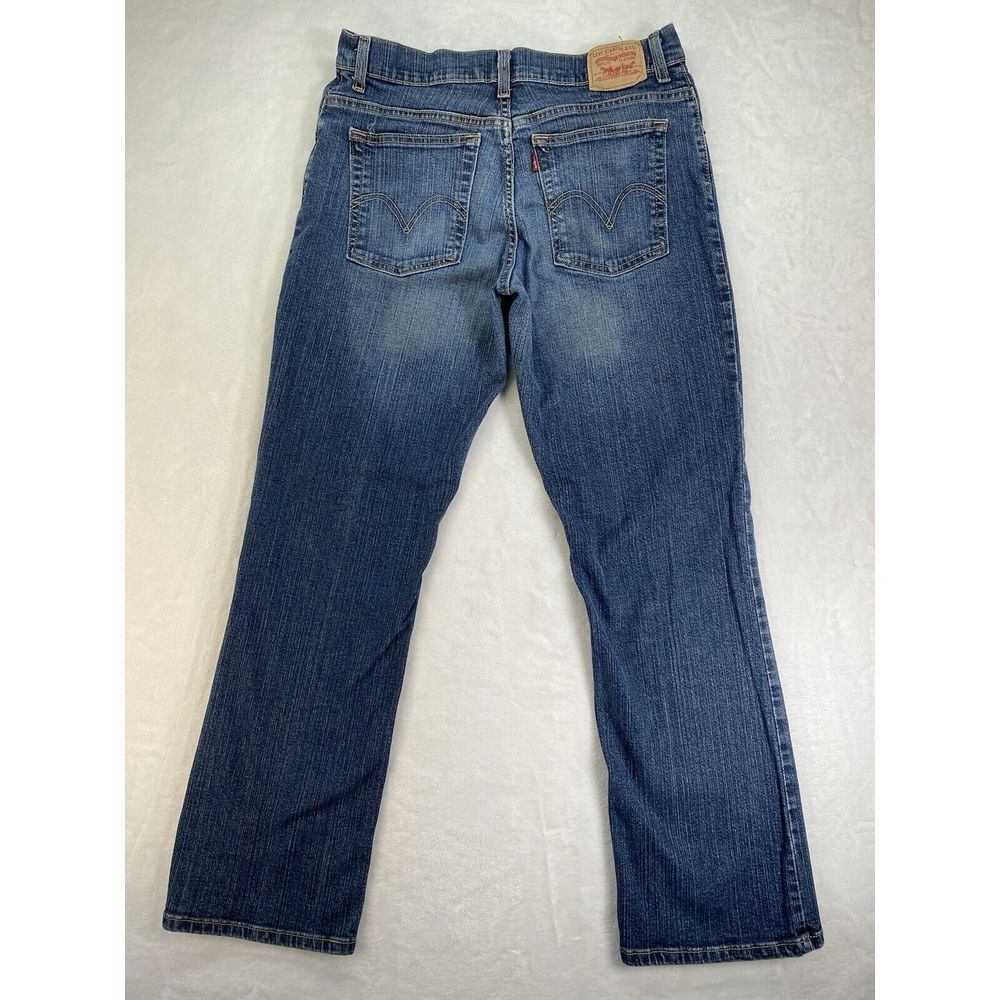Levis 550 Relaxed Bootcut Leg Denim Jeans Womens Size 14 M Stonewashed‎ Blue